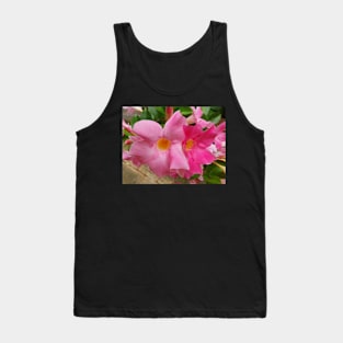 Pink Mandevilla flowers Tank Top